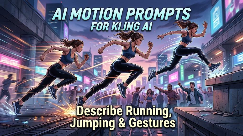 AI Motion Prompts for Kling AI: Describe Running, Jumping & Gestures